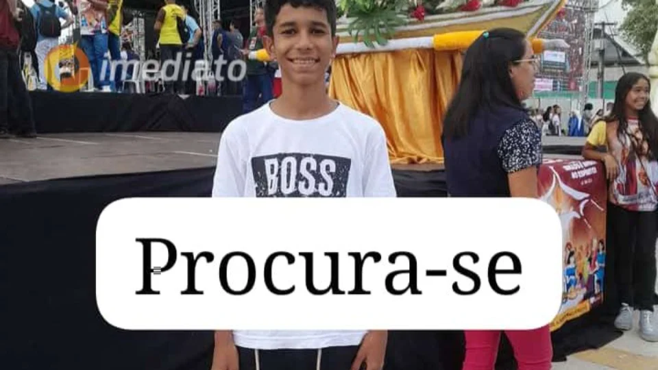 Adolescente de 14 anos desaparece em comunidade de Iranduba e família pede ajuda para encontrá-lo