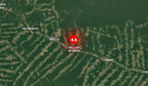 Tremor de magnitude 4,5 atinge região Sul de Roraima