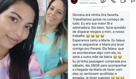 “Se algo acontecesse com ela, eu seria a outra mãe da Maria”: irmã de Giovana lamenta tragédia causada por buraco em via de Manaus