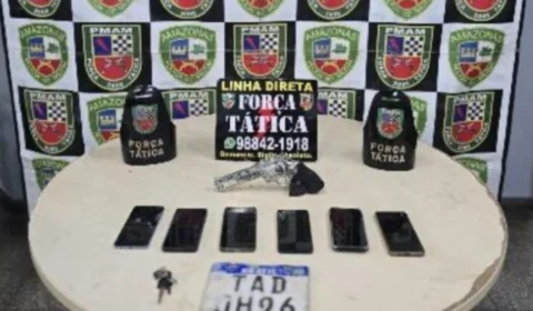 Dupla é presa com arma falsa após série de roubos no bairro Jorge Teixeira, em Manaus