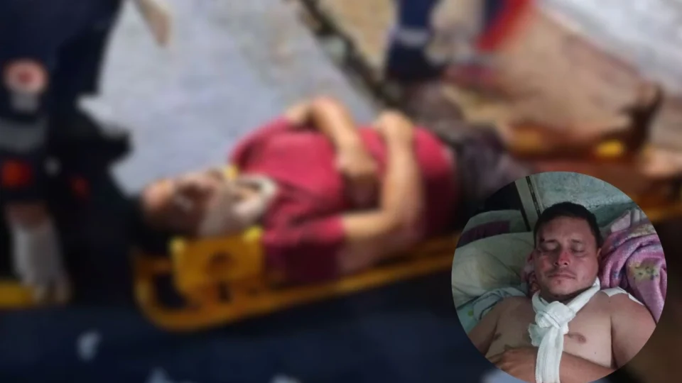 Motociclista sofre acidente grave ao cair em buraco na rua Raquel, no bairro Petrópolis