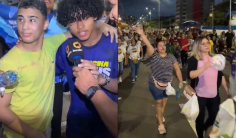 Milhares de cristãos tomam a Avenida Constantino Nery durante a Marcha para Jesus 2025, em Manaus