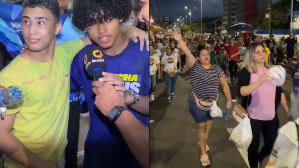 Milhares de cristãos tomam a Avenida Constantino Nery durante a Marcha para Jesus 2025, em Manaus