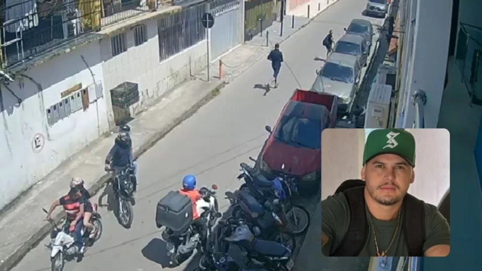 Vídeo mostra momento em que pistoleiro foge após matar dono da loja Chefinho Cell em Manaus