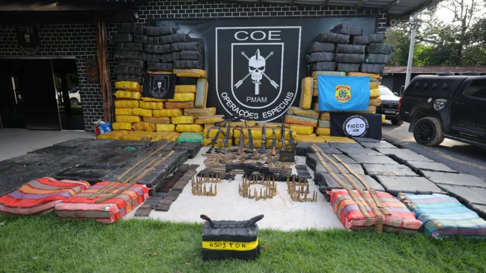 PMAM registra maior apreensão de drogas da história do Amazonas com 6,5 toneladas em Manacapuru