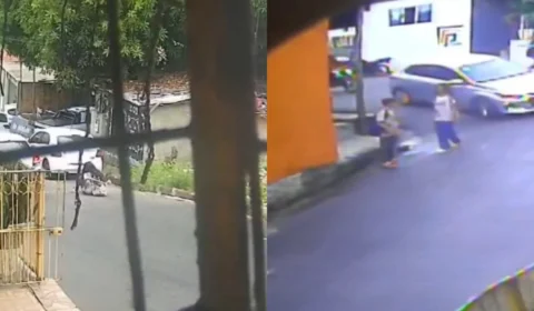 Vídeo: Brincadeira de mau gosto quase termina em tragédia no São Francisco