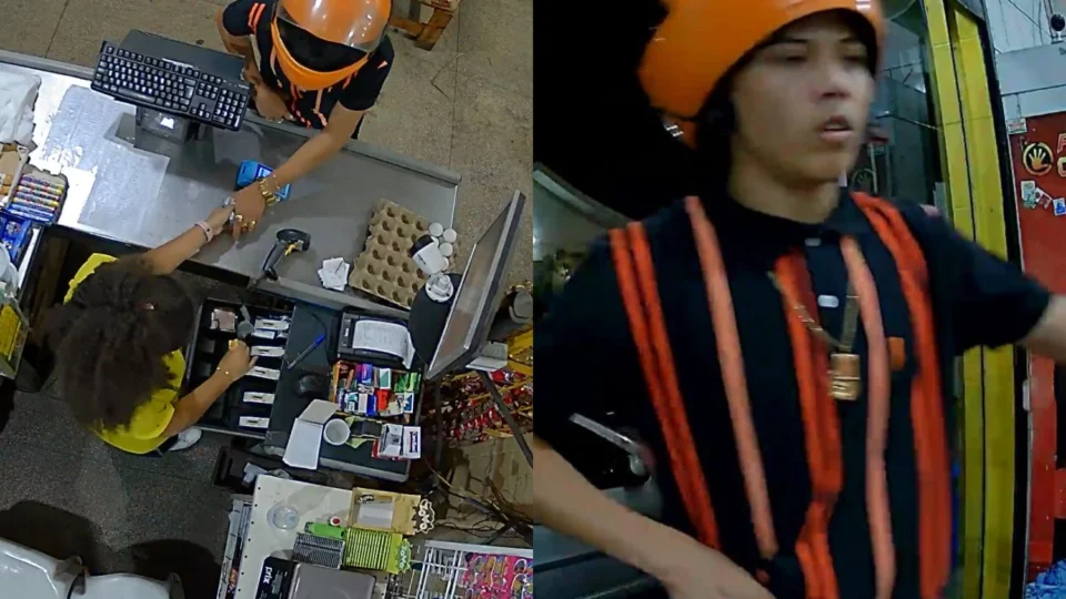 Vídeo: Criminoso assalta mercadinho no Oswaldo Frota e foge após render funcionária e ameaçar clientes