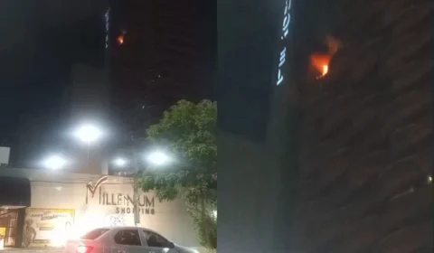 Vídeo: Princípio de incêndio atinge apartamento em hotel de luxo na zona Centro-Sul de Manaus