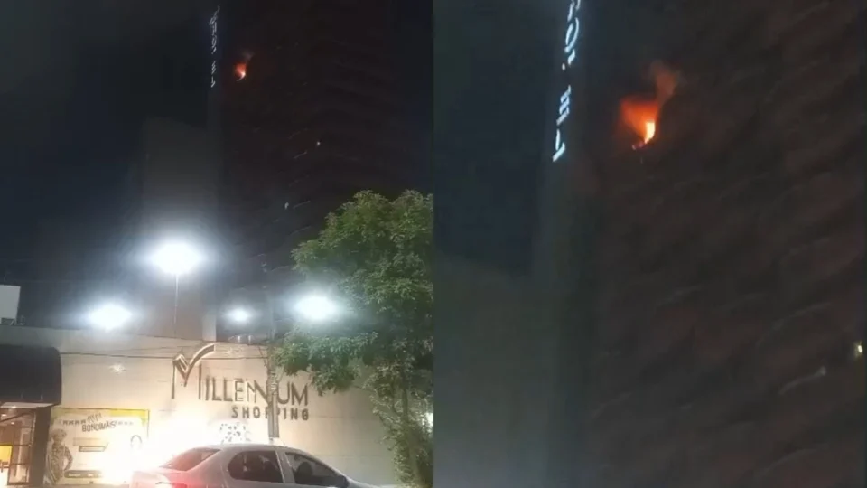 Vídeo: Princípio de incêndio atinge apartamento em hotel de luxo na zona Centro-Sul de Manaus