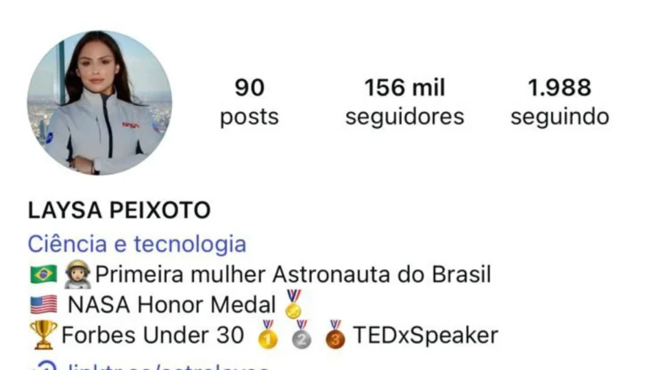 Laysa Peixoto esclarece polêmica sobre ser astronauta após contestações da NASA e universidades