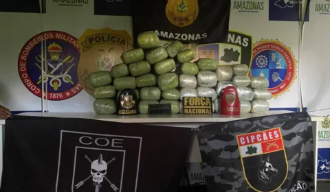 PMAM apreende 98 kg de drogas e prende trio em operação na Base Arpão 3 em Coari