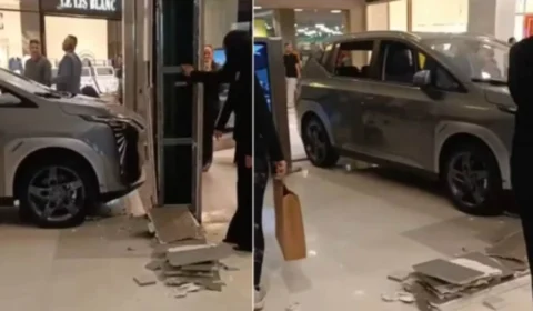 VEJA: Criança aciona carro elétrico de luxo e causa acidente em shopping de São Paulo