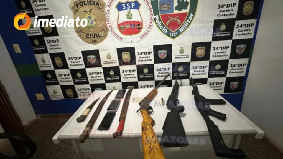 Homem é preso por incêndio criminoso e porte de armas de fogo no Amazonas