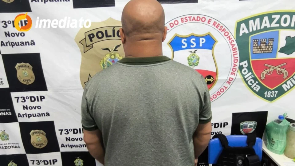 Homem é preso por estuprar sobrinha de 10 anos em Novo Aripuanã após denúncia da avó