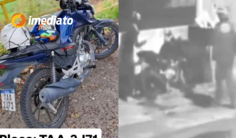 VEJA VÍDEO: Criminosos furtam moto estacionada em frente à residência no Conjunto Oswaldo Frota