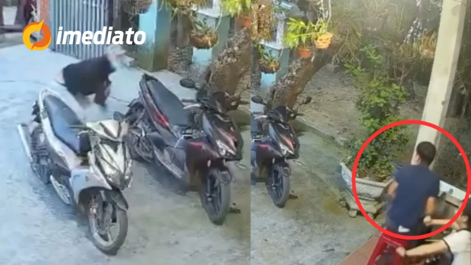 IMAGEM FORTE: homem é morto ao tentar se defender com latinha de cerveja contra assassino armado com facão