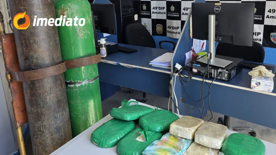 Homem é preso com drogas em cilindros de oxigênio no interior do Amazonas