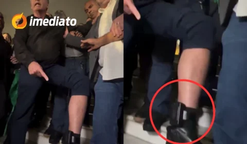 VEJA VÍDEO: Jair Bolsonaro mostra tornozeleira eletrônica e diz, ‘O que vale para mim é a lei de Deus’
