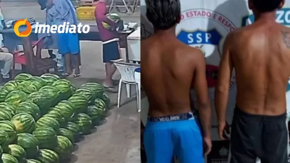 Dupla é detida após assaltar hortifrúti em Itacoatiara e fugir com dinheiro e melancias