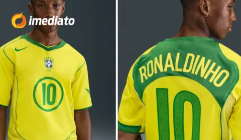 Seleção Brasileira relança camisa icônica da conquista da Copa América de 2004