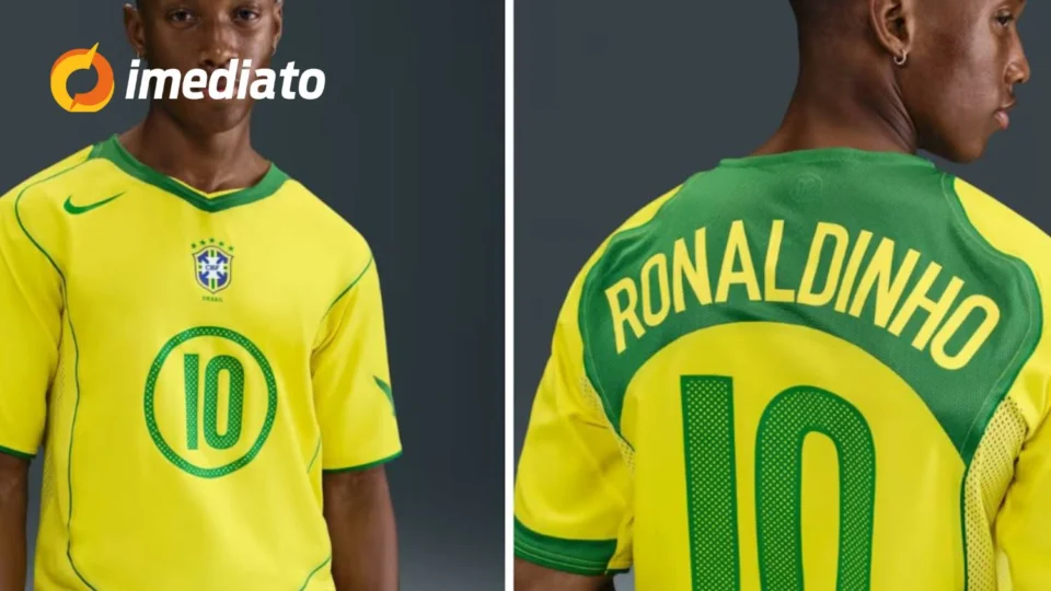 Seleção Brasileira relança camisa icônica da conquista da Copa América de 2004