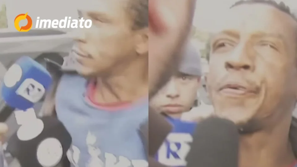VEJA VÍDEO: Vulgo ‘Galo Cego’, suspeito de assassinato, cospe em repórter durante transmissão ao vivo