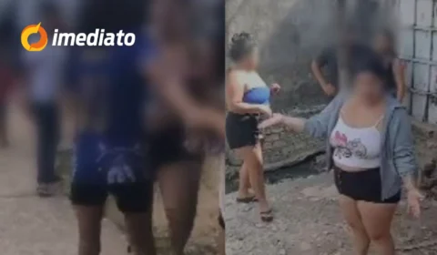 VEJA VÍDEO: Mulher leva “corretivo” com pedaço de pau após ameaçar adolescente no Amazonas