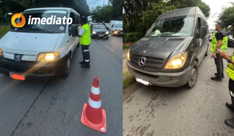 Sete vans clandestinas são apreendidas durante fiscalização na zona Leste de Manaus