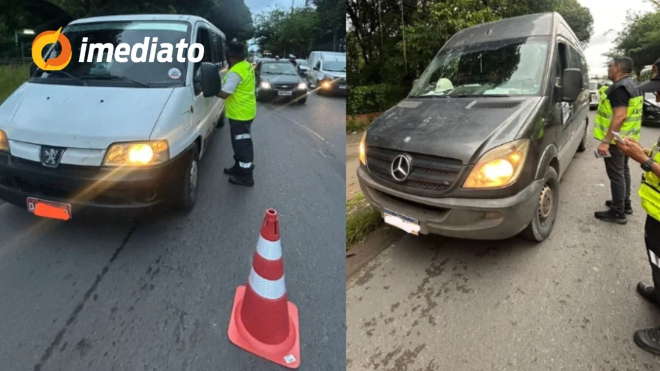 Sete vans clandestinas são apreendidas durante fiscalização na zona Leste de Manaus