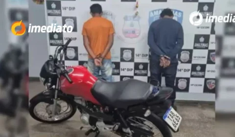 Dupla é presa ao ser flagrada desmanchando moto roubada na zona Leste de Manaus
