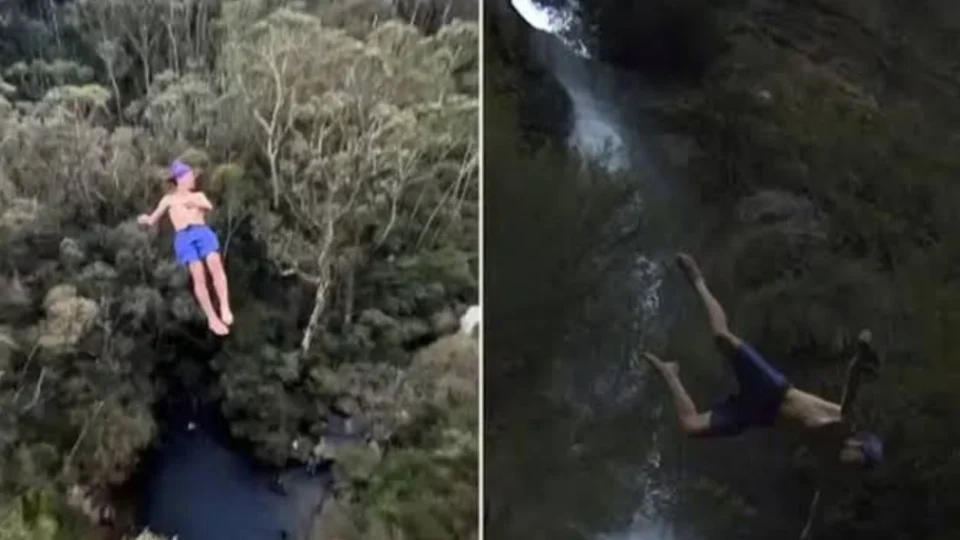 Jovem australiano sofre fraturas graves ao tentar bater recorde de mergulho mortal