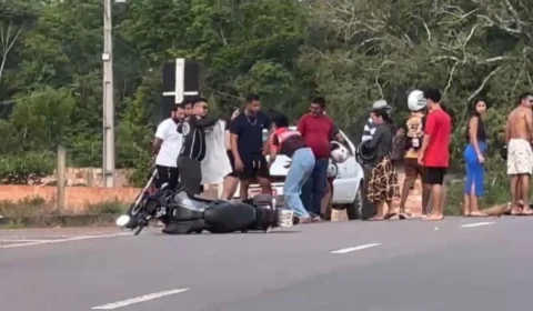 Jovem morre e duas pessoas ficam feridas em colisão entre motocicletas na rodovia AM-070