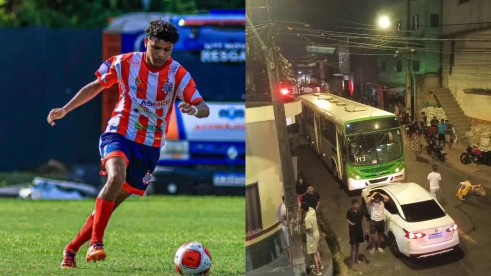 Jovem promessa do futebol amazonense morre atropelado após acidente com ônibus na Compensa; ‘Ele sonhava em ser jogador profissional’, afirma