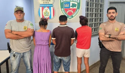 Três pessoas são presas por furto, receptação e tráfico de drogas em Juruá; uma delas já havia sido detida três vezes em 10 dias