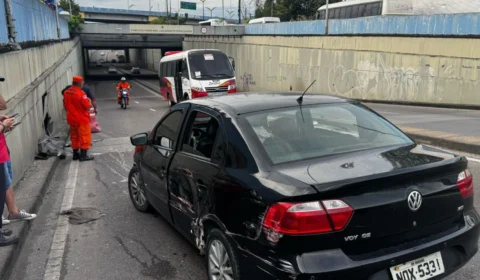 Acidente entre carro e micro-ônibus do Distrito Industrial deixa três feridos na zona Leste de Manaus