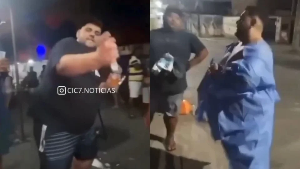 VEJA VÍDEO: “Gordinho” passa mal em baile funk, foge da UPA de avental e volta para o batidão como se nada tivesse acontecido