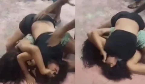 VEJA VÍDEO: Mulheres saem na porrada em praça pública e confusão viraliza no interior do Amazonas