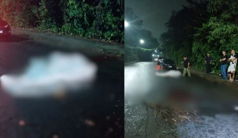 Homem é morto a tiros e atropelado na Avenida do Futuro, zona Leste de Manaus