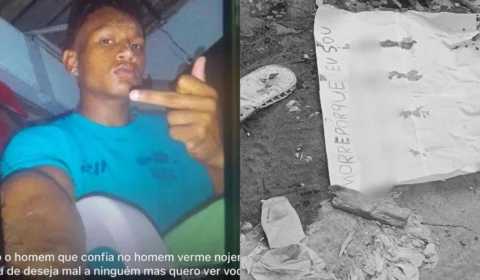Veja imagem: bilhete chocante revela motivo de execução no Cidade de Deus; ‘Morri por Estuprar Criança Autista’, diz