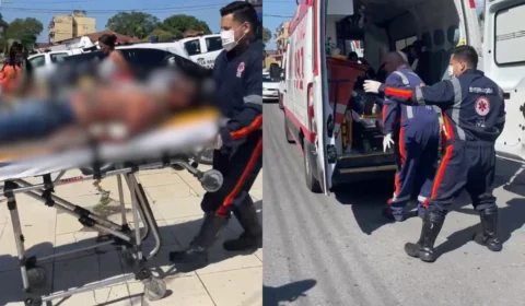 Veja o vídeo: duas pessoas são baleadas dentro de clínica no bairro Flores; vítimas são socorridas ao vivo