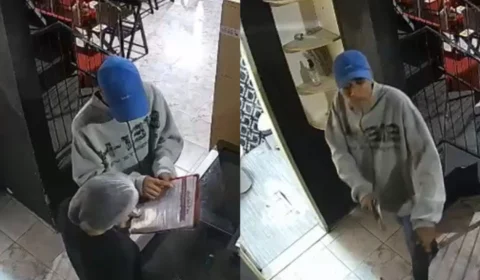 Veja o vídeo: assaltante finge ser cliente, pede sushi e anuncia roubo armado em restaurante no Cidade Nova