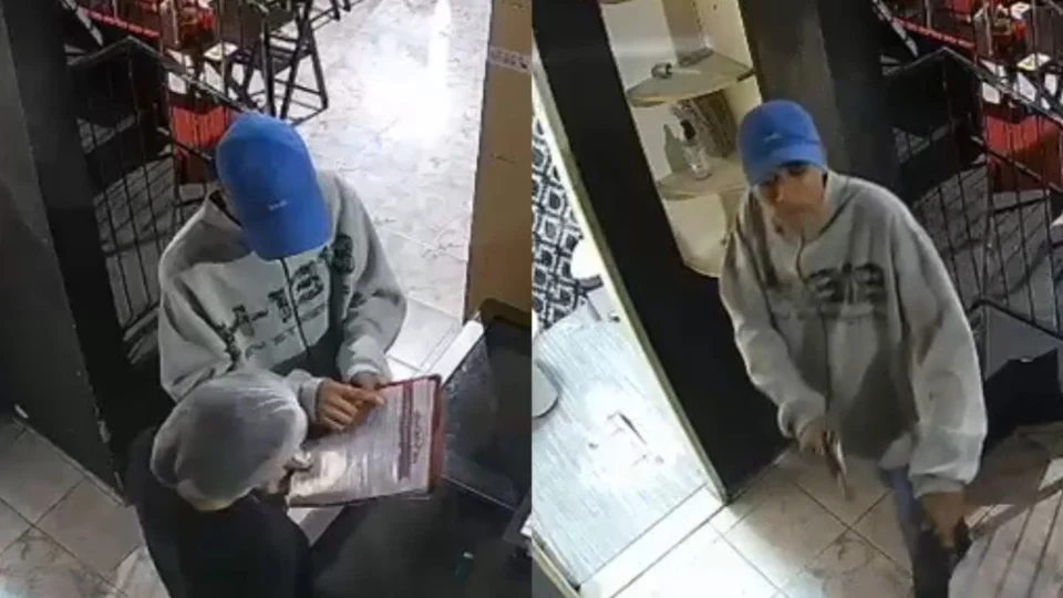 Veja o vídeo: assaltante finge ser cliente, pede sushi e anuncia roubo armado em restaurante no Cidade Nova