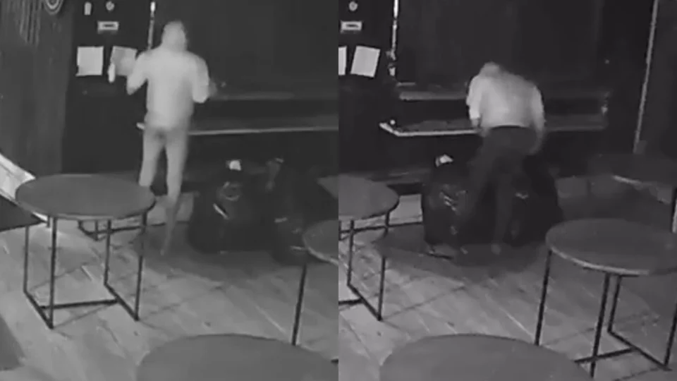 Veja o vídeo: ladrão usa ‘calcinha fio dental’ para furtar bar; ‘Ficou forte pra arrombar’, diz dono