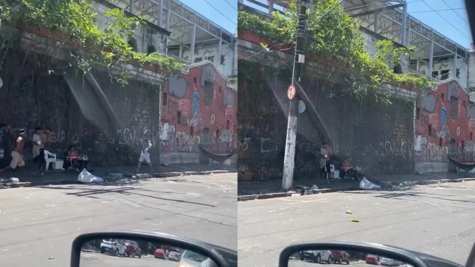 Veja o vídeo: Abandono e insegurança tomam conta do entorno do Teatro Amazonas, denuncia comerciante