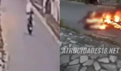 Veja o vídeo: moto explode após batida e duas pessoas morrem na hora em João Pessoa
