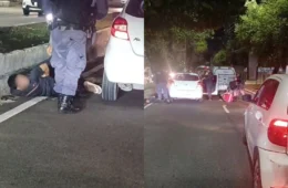 Vídeo: PM dá ‘sacode’ e prende em flagrante quadrilha que furtava carros com uso de ‘chapolin’ na Av. Darcy Vargas