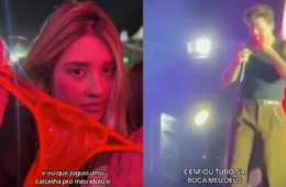 Vídeo: Cantor ou pegador? Luan Santana causa ao ‘comer’ calcinha em show e público se divide