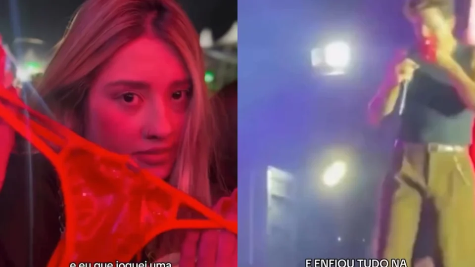 Vídeo: Cantor ou pegador? Luan Santana causa ao ‘comer’ calcinha em show e público se divide