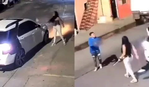 Vídeo chocante: mulher é assassinada a tiros de fuzil pelo ex-marido após quebrar carro com vassoura