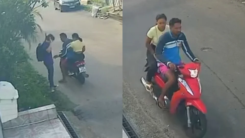 Vídeo: ‘Casal da Biz’ assalta jovem em plena luz do dia no Nova Cidade
